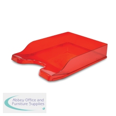 Announce by 5 Star Contemporary Self Stacking Letter Tray Ruby AA13675