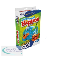 Hasbro Hungry Hungry Hippos Grab and Go Portable Game 285 F8255