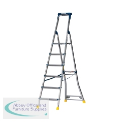 Werner AdjustaStep PRO 6 Tread Stepladder Blue 75077