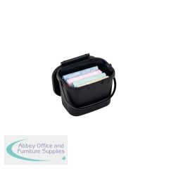 4.5 Litre Kitchen Food Waste Caddy Black