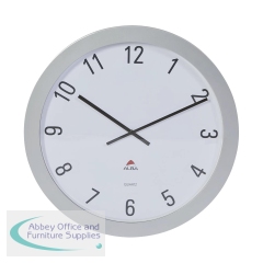Alba Giant Wall Clock 60cm ABS Glass/Grey Metal HORGIANT