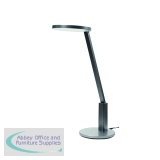 Alba Smart LED Desk Lamp with 5 Brightness Functions Metallic Grey LEDTECH N