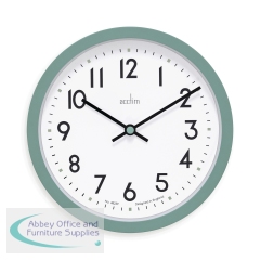 Acctim Elstow Small Office Wall Clock Green 20cm 22845