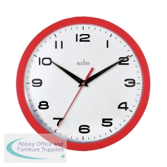 Acctim Aylesbury Wall Clock Red 92/303