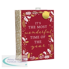 Giftmaker Wonderful Time Christmas Bag Extra Large (Pack of 6) XGIMBAC5A425