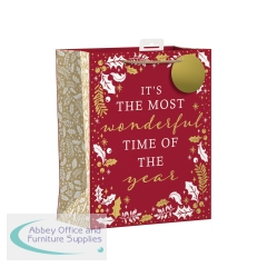 Giftmaker Wonderful Time Christmas Bag Large (Pack of 6) XGIMBAC5A325