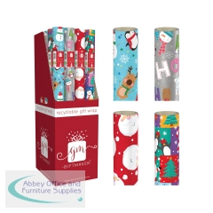 Giftmaker Santa and Friends Wrapping Paper 4m x 69cm (Pack of 50) XBFGW106
