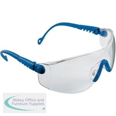Honeywell Op-Tema Blue Clear-Lens Safety Glasses
