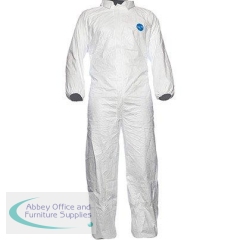 Dupont Tyvek 500 Industry White Chemical Coverall XL