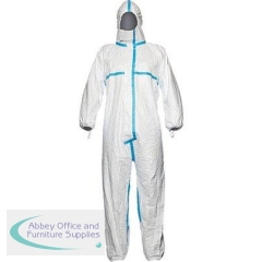 DuPont Tyvek 600 Plus White Chemical Coverall L