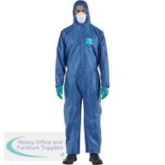 Ansell AlphaTec 1500 Plus Model 111 Blue Chemical Coverall XL