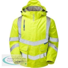 Pulsar P191 Men\'s Yellow Waterproof Hi-Vis Bomber Jacket 3XL