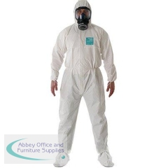 Ansell AlphaTec 2000 Standard Model 122 White Chemical Coverall 2XL