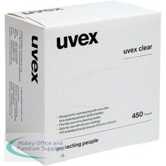 Uvex Clear Lens Wipes (Pack of 150)