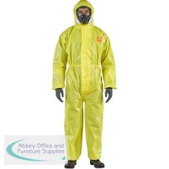 Ansell AlphaTec 3000 Model 111 Yellow Chemical Coverall L