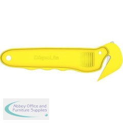 Moving Edge Dispo Lite Yellow Disposable Box Cutter (Pack of 25)