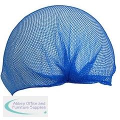 Aburnet HairTite Standard Blue Metal-Free Hairnets (Pack of 100)