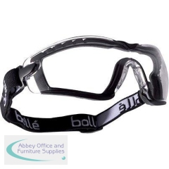 Bolle Safety Cobra Clear-Lens Safety Glasses with Foam Seal