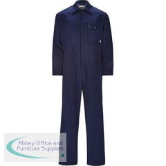 Trojan Men\'s Navy Stud-Front Overalls XL R