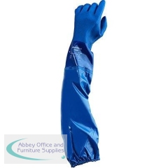 Ansell AlphaTec 23-201 Long-Sleeve PVC Chemical-Resistant Gloves 8
