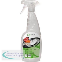 Super Professional Products Multipurpose Bleach Spray 750ml (Pack of 6)