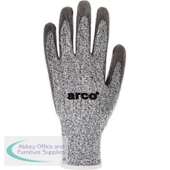 Arco Grip Light Grey PU-Coated Work Gloves 9 (Pack of 12)