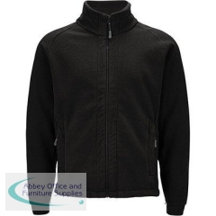 Trojan Glacier Men\'s Black Interactive Fleece Jacket L