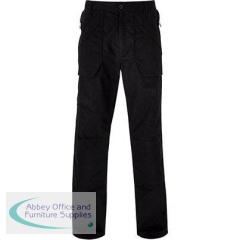 Trojan Men\'s Black Action Work Trousers 38S
