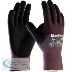 ATG proRange MaxiDry 56-425 Purple Nitrile-Coated Gloves 9