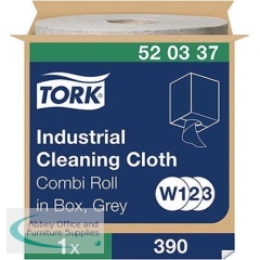 Tork Grey Combi Industrial Cleaning Cloths Roll 148m