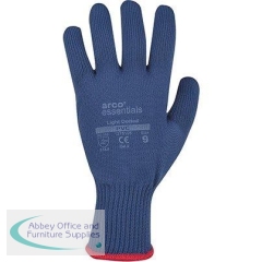 Arco Essentials Navy Lightweight PVC-Dotted Work Gloves L