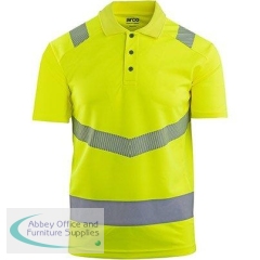 Arco Responsible Yellow Hi-Vis Polo Shirt L