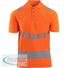 Arco Responsible Orange Hi-Vis Polo Shirt 4XL