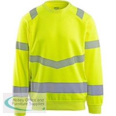 Arco Responsible Yellow Hi-Vis Sweatshirt L