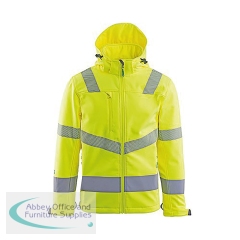 Arco Responsible Yellow Hi-Vis Softshell Jacket L