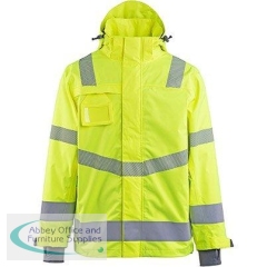 Arco Responsible Yellow Waterproof Hi-Vis Coat L