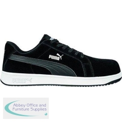 Puma Iconic Black Suede S1PL Safety Trainers 8 42