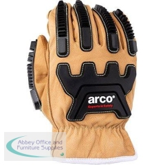 Arco Leather Cut-Resistant Impact Gloves 1 Pair L