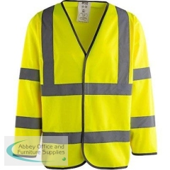 Arco Yellow Long-Sleeve Hi-Vis Vest 5XL