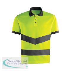 Arco Yellow Hi-Vis Polo Shirt S