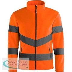 Arco Orange Hi-Vis Fleece Jacket XL