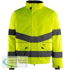 Arco Yellow Waterproof Hi-Vis Bomber Jacket 2XL