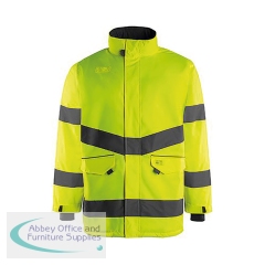 Arco Yellow Waterproof Hi-Vis Coat S