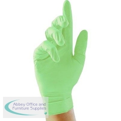 Unigloves Pearl Green Nitrile Disposable Gloves S (Pack of 100)