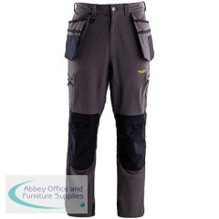 Trojan Tech Men\'s Grey Cargo Trousers with Holster Pocket M