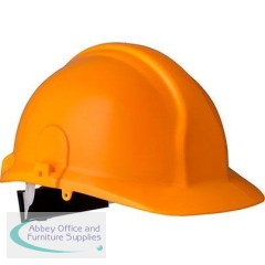 Arco Champion Plus Orange Unvented Wheel-Ratchet Safety Helmet
