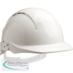 Centurion Concept White Vented Slip-Ratchet Safety Helmet