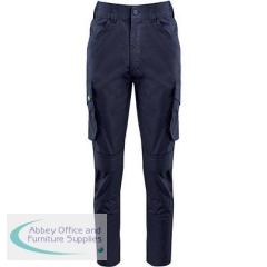 Arco Responsible Women\'s Navy Cargo Trousers with Kneepad Pockets 20R