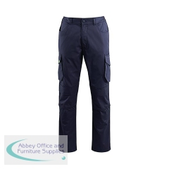 Arco Responsible Men\'s Navy Cargo Trousers with Kneepad Pockets 32R