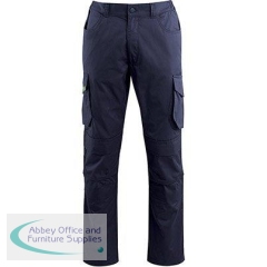 Arco Responsible Men\'s Navy Cargo Trousers with Kneepad Pockets 38T